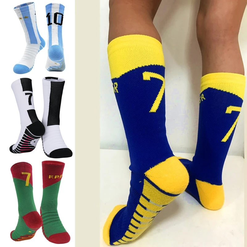Outdoor Sport For Kids - Kids Soccer Socks Number 10# Star