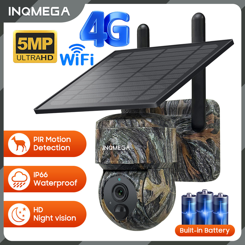 INQMEGA 5MP 4G / WIFI Solar Wi - Outdoor Sport Camera recension och pris