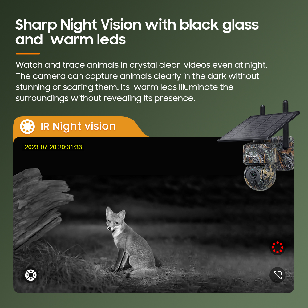 INQMEGA 5MP 4G / WIFI Solar Wi - Outdoor Sport Camera recension och pris