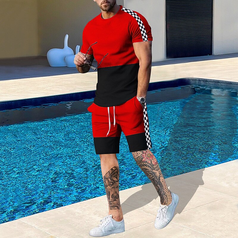 Men's Pattern Color Blocked 2- - Outdoor Sport Leisure recension och pris