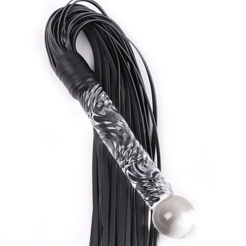 70cm Glass Handle Black Leathe - Riding Crop Dressage recension och pris