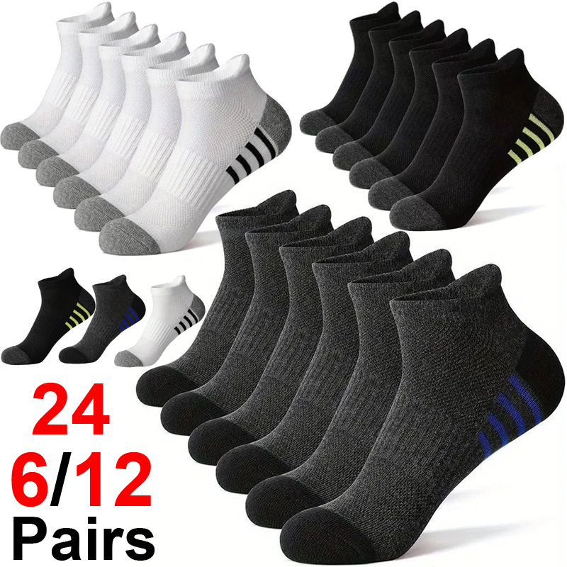 12/24Pairs Men's Sports Socks  - Outdoor Sports Activities recension och pris